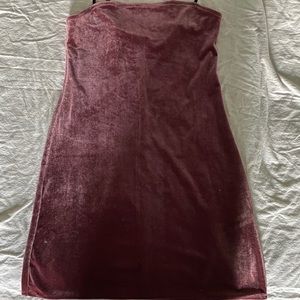 darkish pink velvet mini dress!🔮
